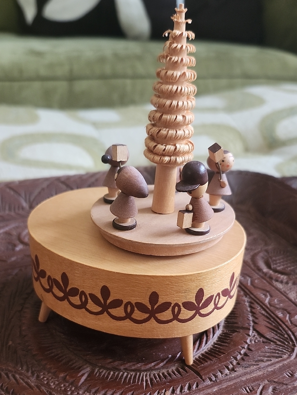 German Wood Musical Carousel